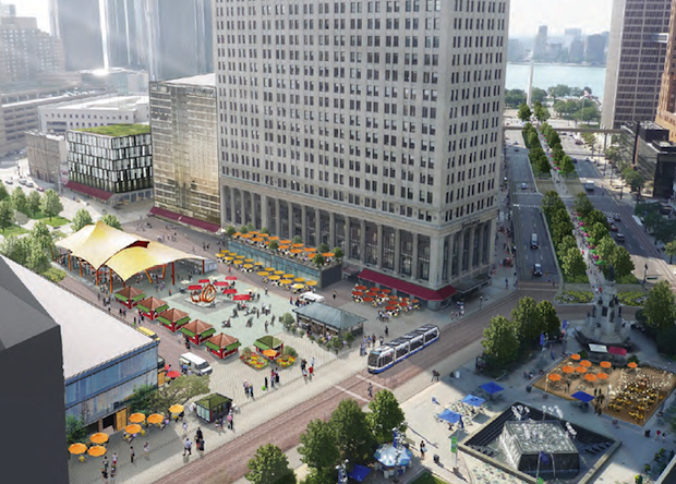 Cadillac Square Rendering by Project for Public Spaces